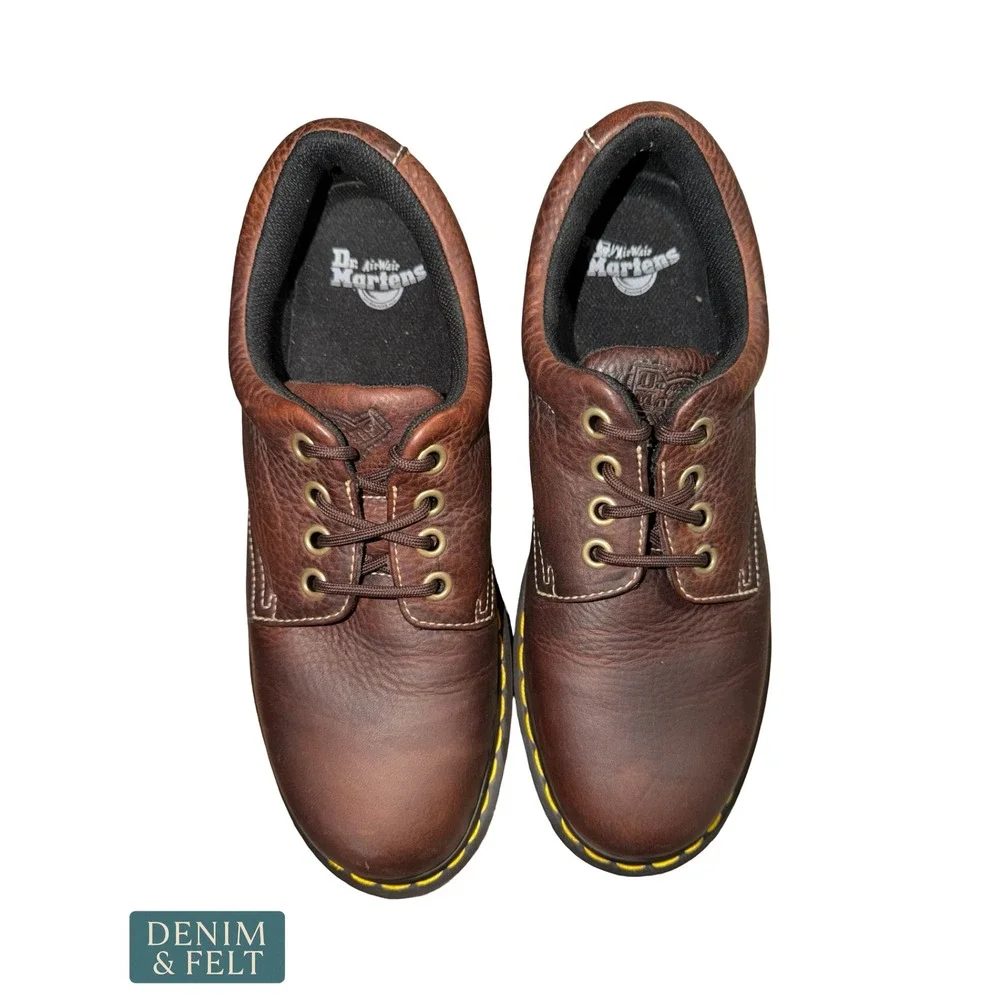 Dr. Martens Boston AW004 Vintage 90s Y2K Brown Leather Oxford Derby Shoes SZ 11